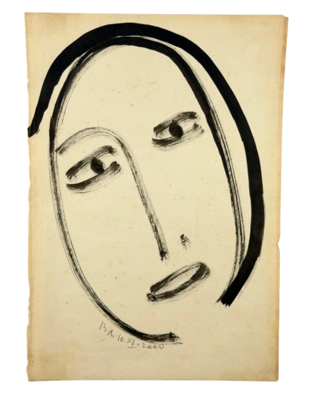 Лобода В. Жіноче обличчя: рисунок тушшю, 2000 — обкладинка
