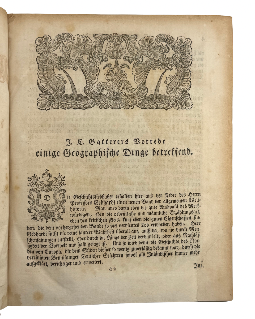 FORTSETZUNG DER ALGEMEINEN WELTHISTORIE DER NEUERN ZEITEN… Funfzehnter und Sechszehnter Theil. Mit einer Vorrede von J. C. Gatterer. Halle: bey Johann Justinus Gebauer, 1770.