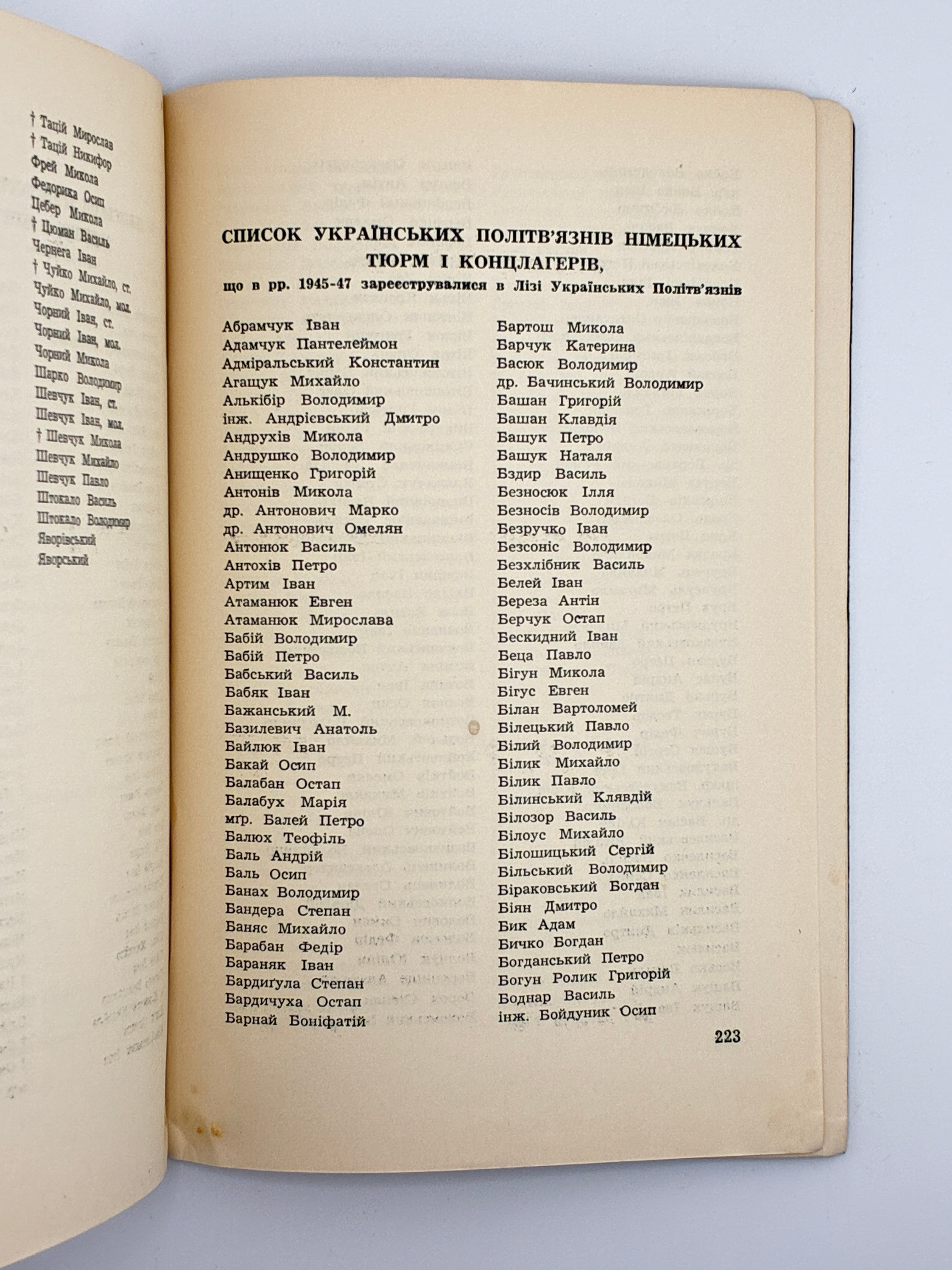У НІМЕЦЬКИХ МЛИНАХ СМЕРТИ: СПОМИНИ З ПОБУТУ В НІМЕЦЬКИХ ТЮРМАХ І КОНЦЛАГЕРАХ 1941-1945. 1957
МІРЧУК ПЕТРО