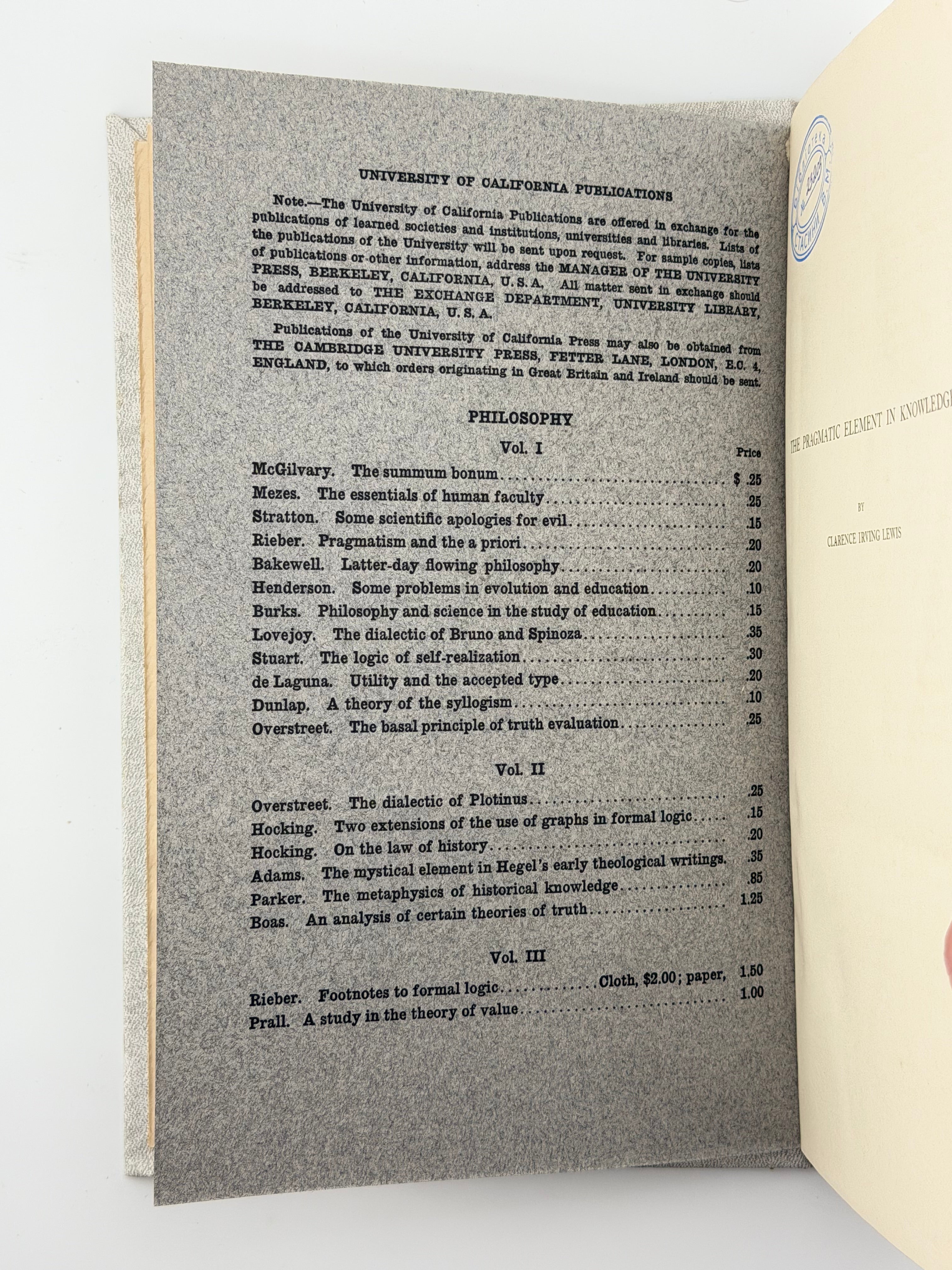 ЗБІРНИК ЛЕКЦІЙ 1922 - 1923 р.
Берклі, Каліфорнія: University of California Press.