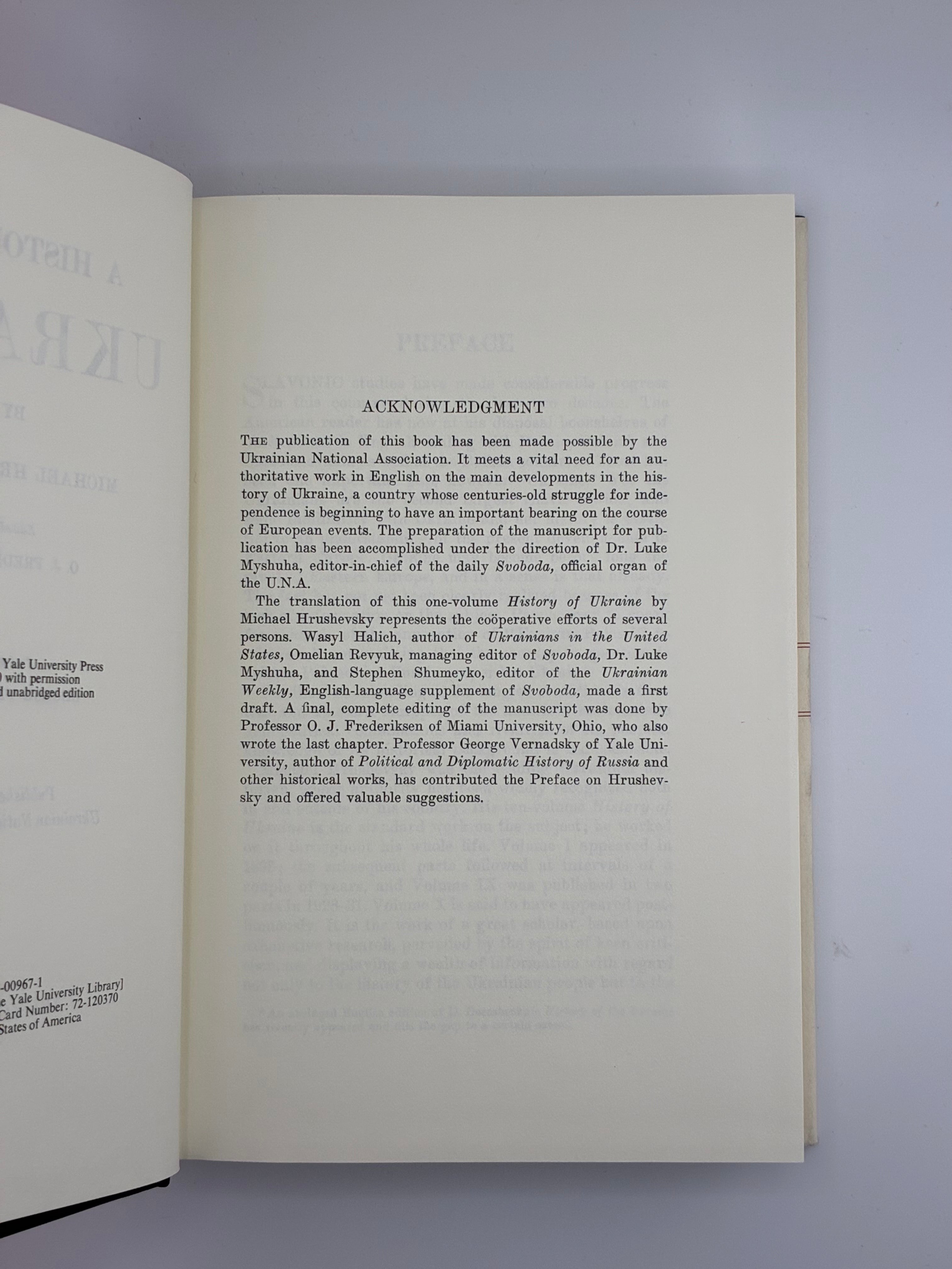 📕 A History of Ukraine / Michael Hrushevsky (Історія України-Руси)
📍 Connecticut: Archon Books, 1970. — Видано для Ukrainian National Association.