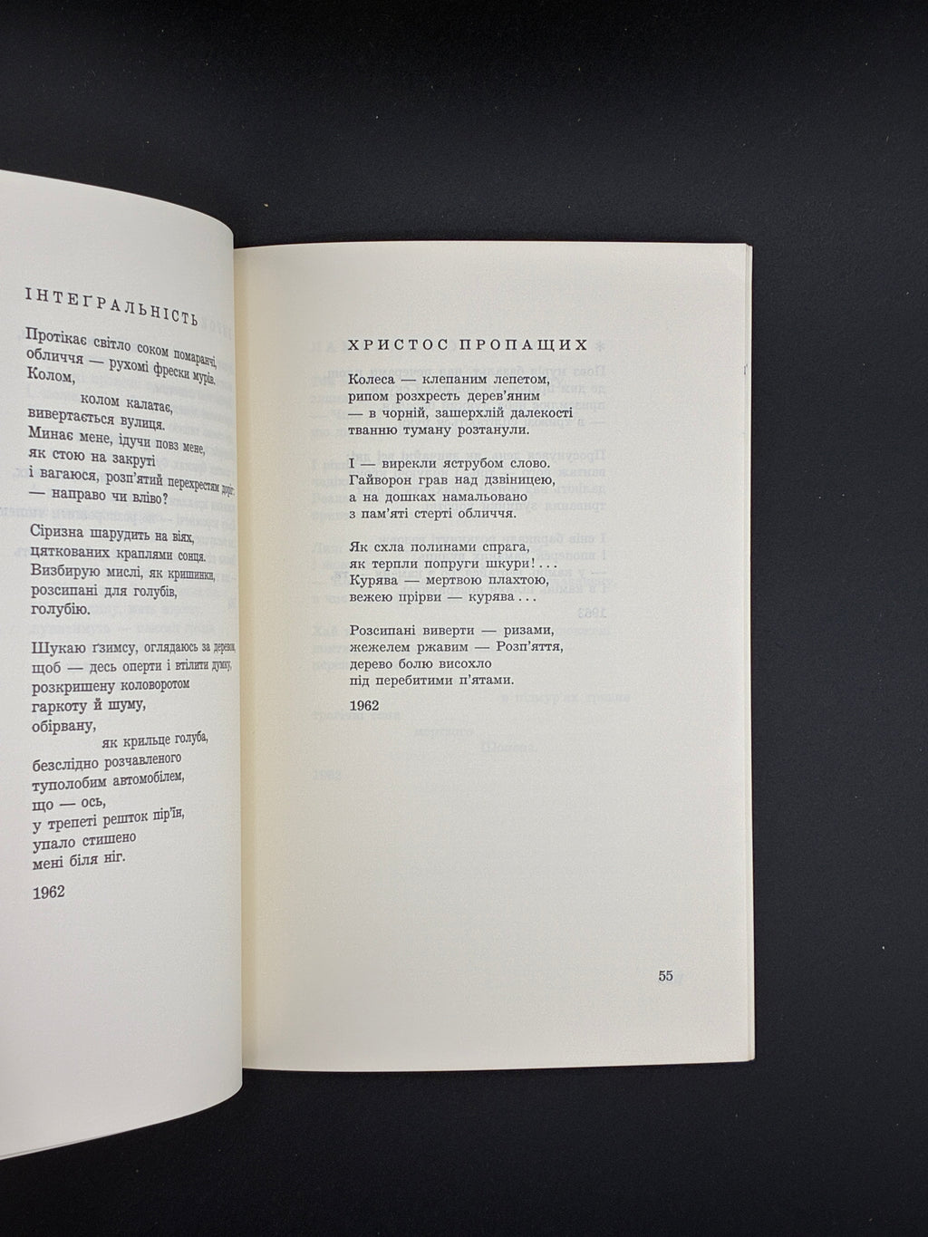 Вадим Лесич. Кам’яні луни.
Нью-Йорк: Видання Організації Чотирьох Свобод України, 1964
Обкладинка: художнє оформлення (Яків Гніздовський)