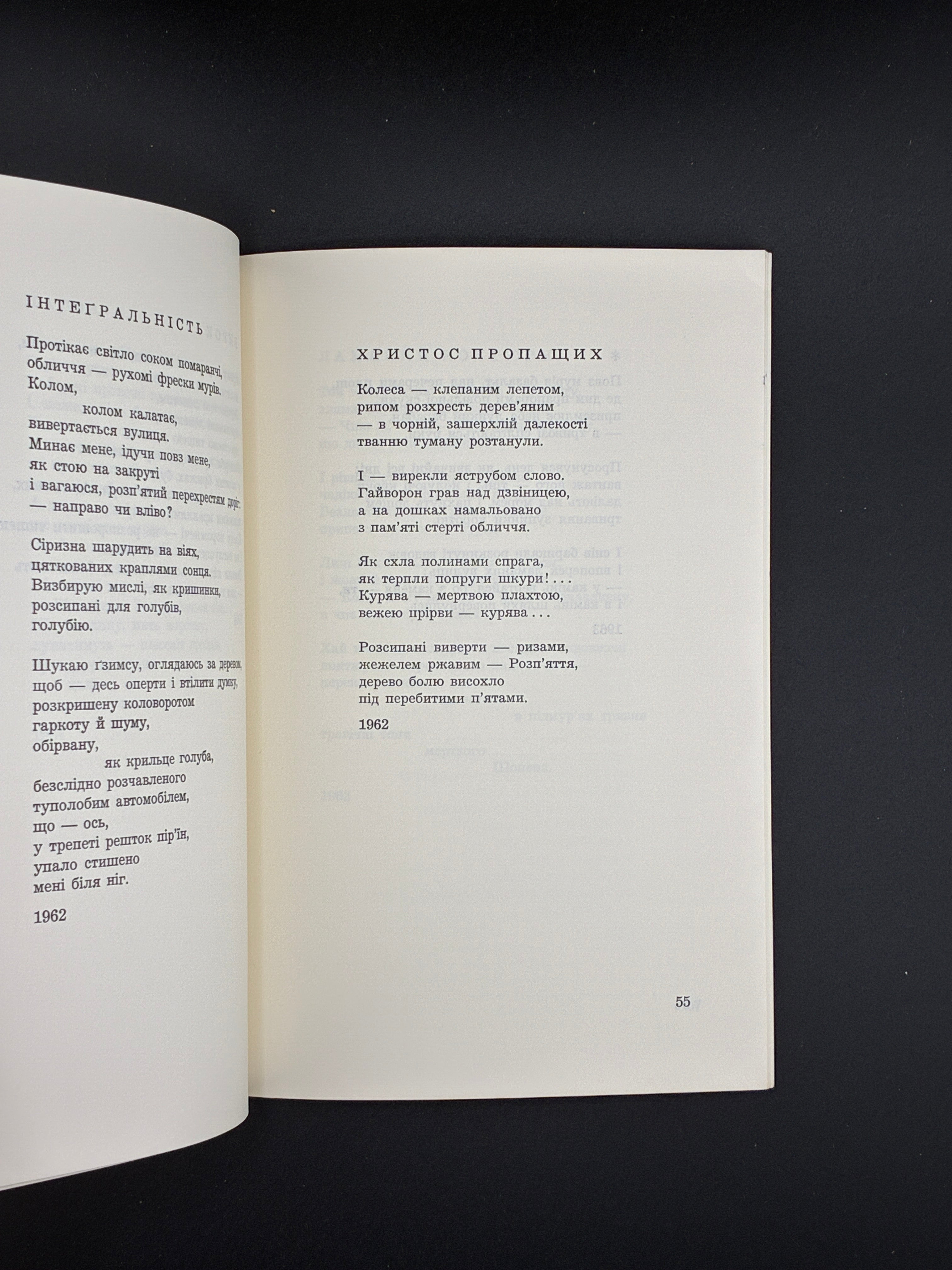 Вадим Лесич. Кам’яні луни.
Нью-Йорк: Видання Організації Чотирьох Свобод України, 1964
Обкладинка: художнє оформлення (Яків Гніздовський)