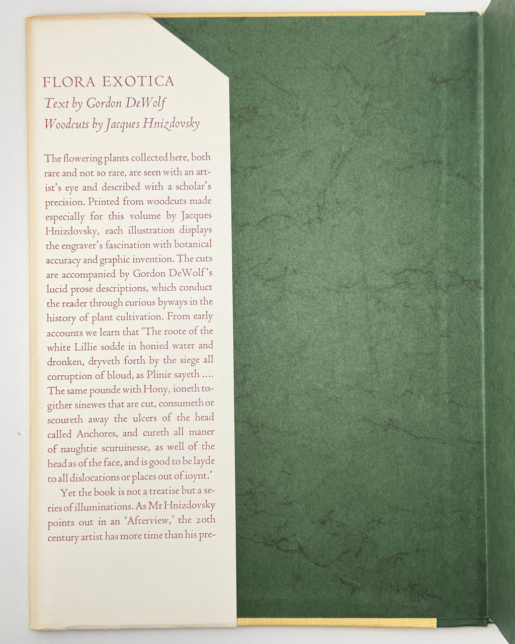 ДеВольф Гордон, Гніздовський Яків. Flora Exotica: a Collection of Flowering Plants. Бостон, 1972