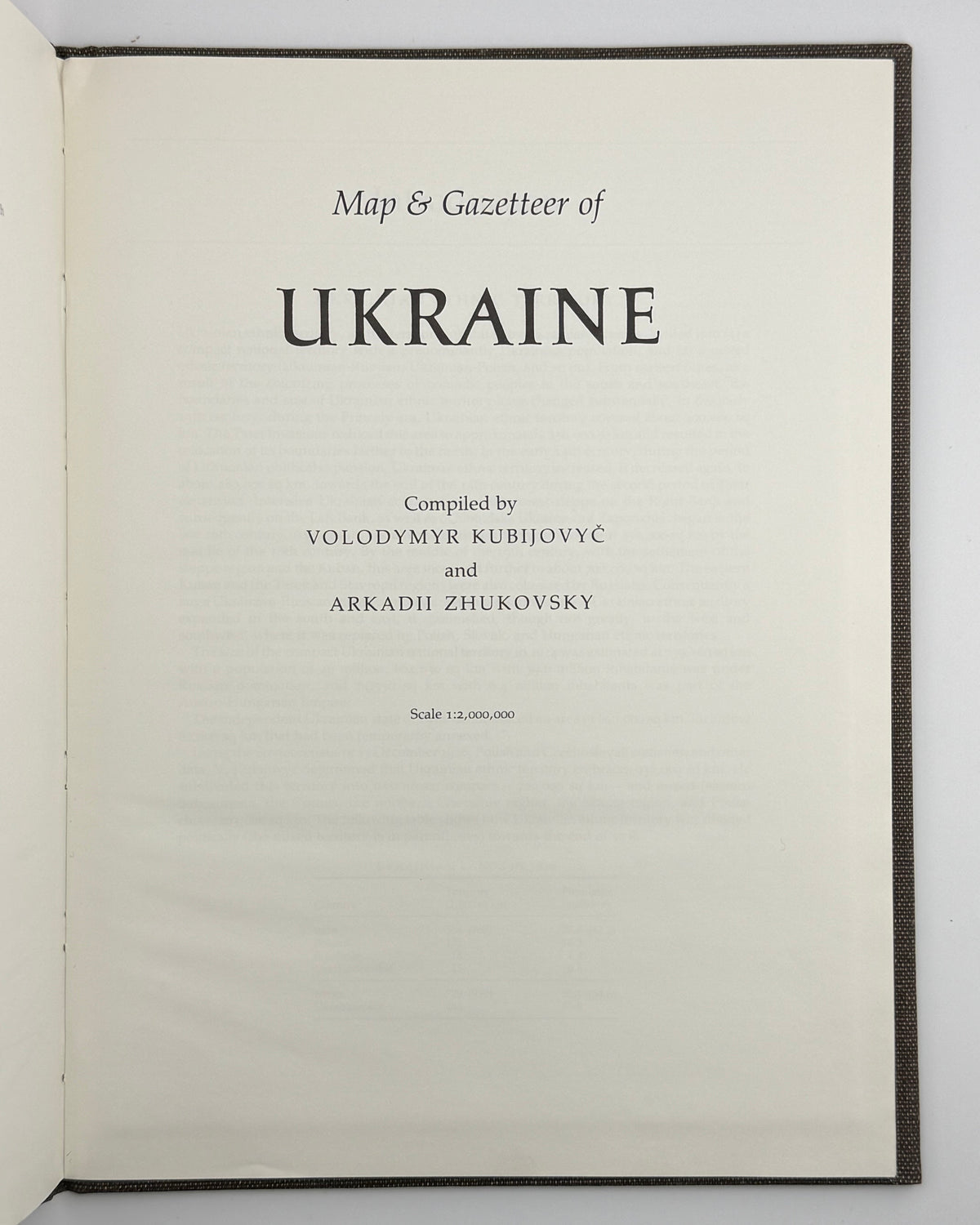 Кубійович Володимир, Жуковський Аркадій (упоряд.). Map & Gazetteer of Ukraine. Торонто [та ін.], 1984