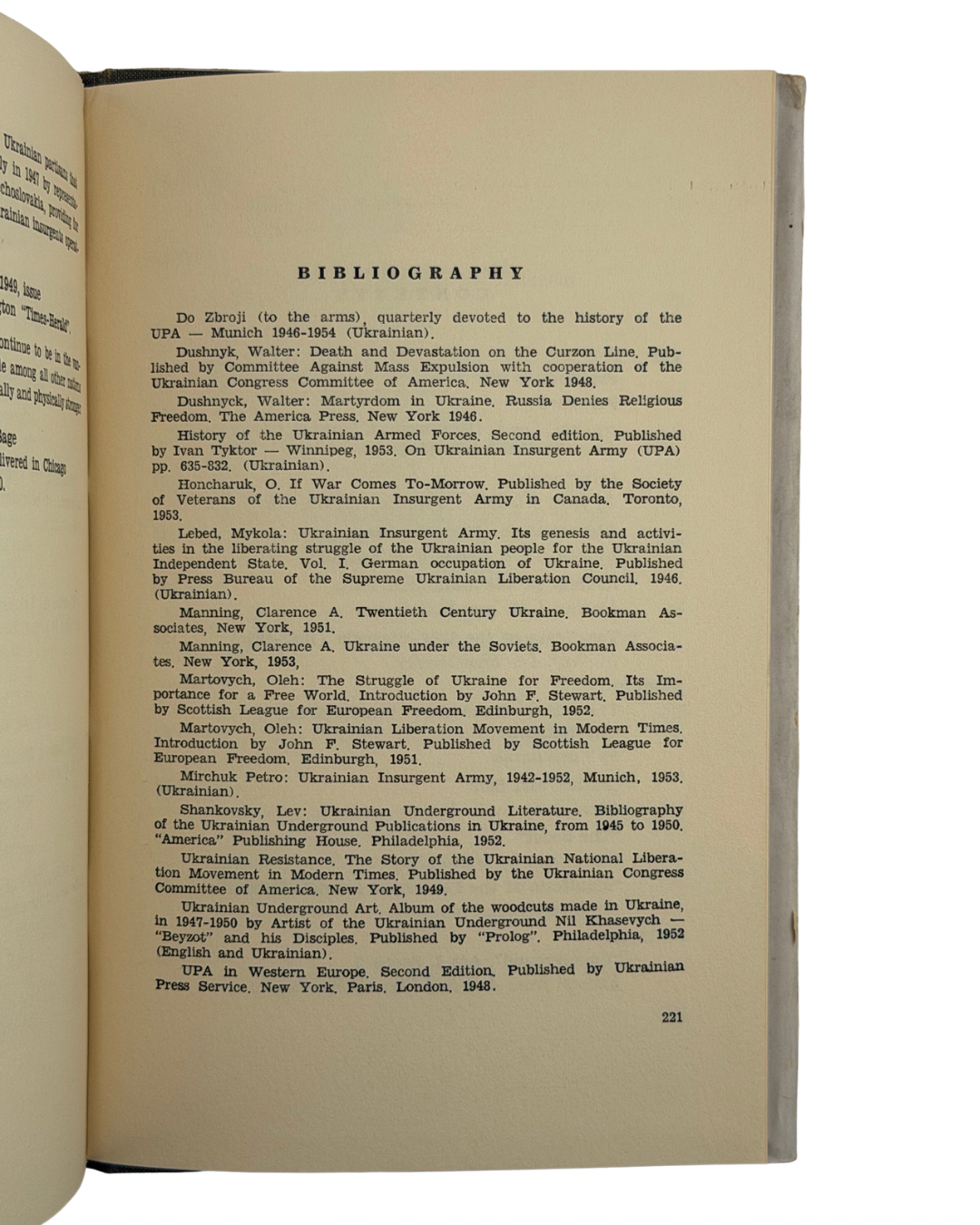 THE UKRAINIAN INSURGENT ARMY IN FIGHT FOR FREEDOM.. 1954
UNITED COMMITTEE OF THE UKRAINIAN-AMERICAN ORGANIZATIONS OF NEW YORK