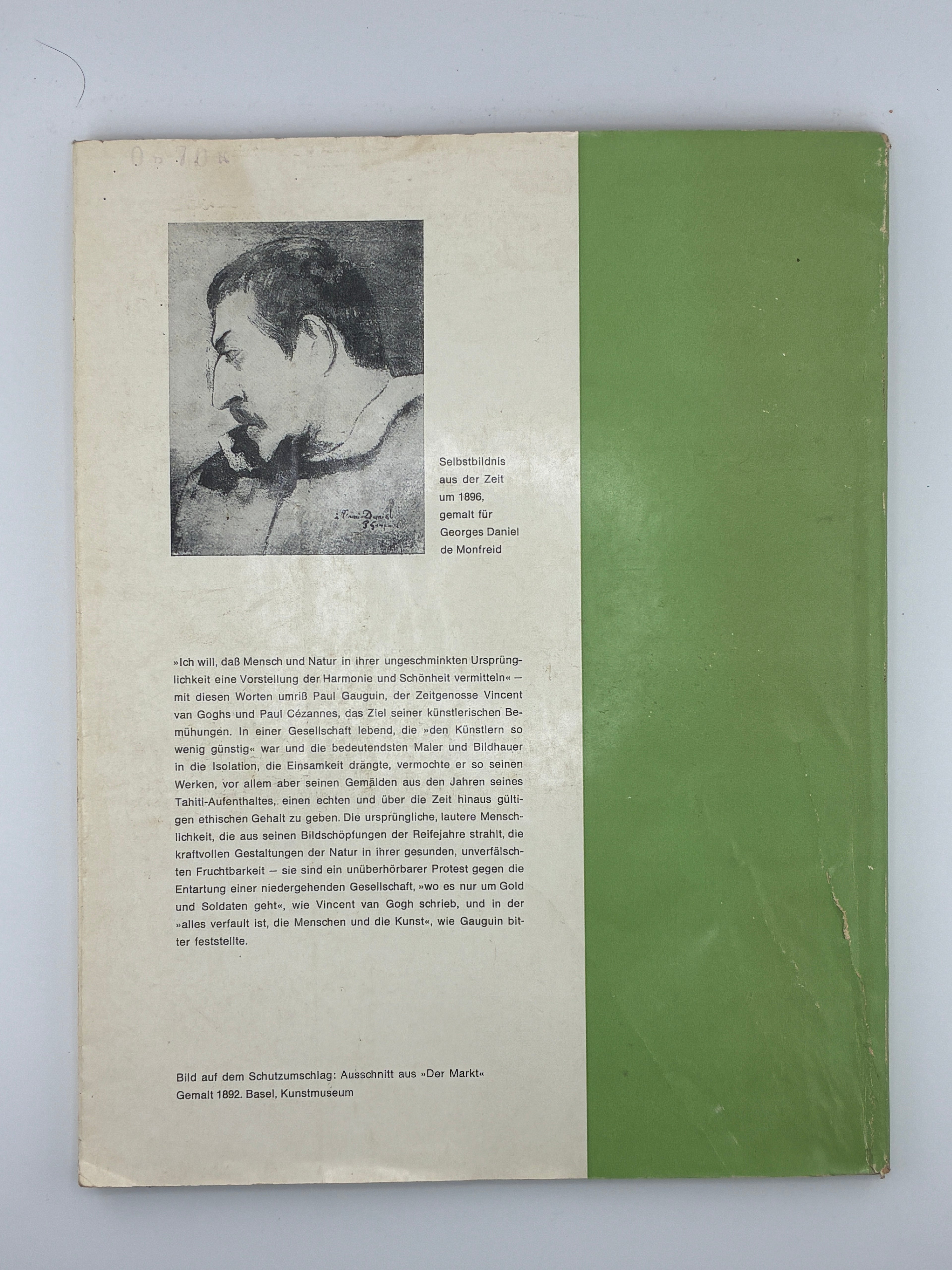 PAUL GAUGUIN. 1971. КУНО МІТТЕЛЬШТАДТ (РЕДАКТОР) Берлін: Henschelverlag.