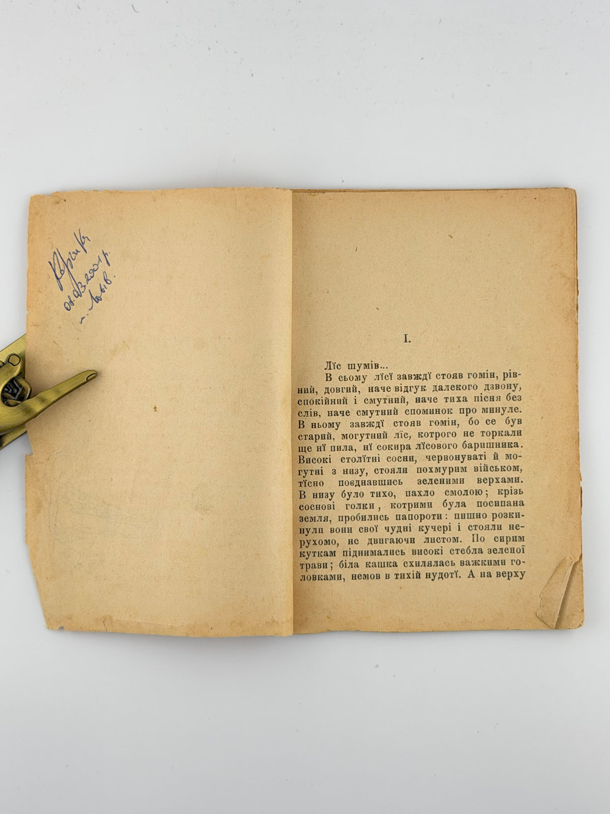 Короленко Володимир. Ліс шумить: поліська легенда. Львів, 1901