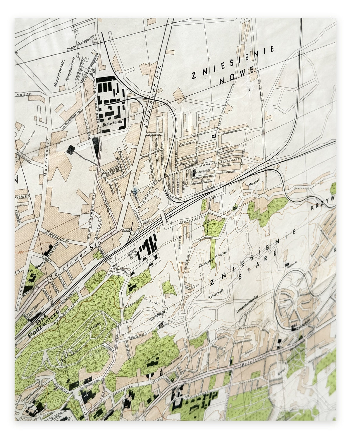 Lemberg: німецький військовий план Львова, 1:10 000. Львів, [1942–1944]