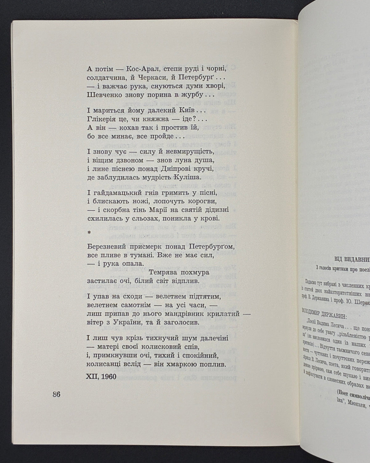 Лесич Вадим. Кам'яні луни: поезії 1960–1964. Нью-Йорк, 1964