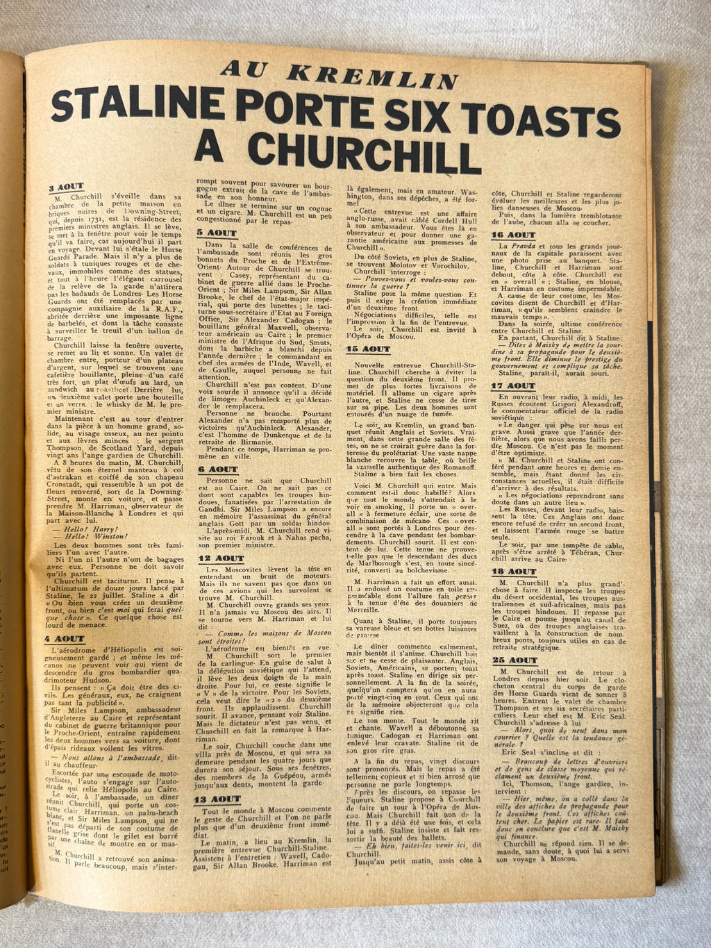 LA SEMAINE: LE GRAND HEBDOMADAIRE ILLUSTRÉ FRANÇAIS. 1942