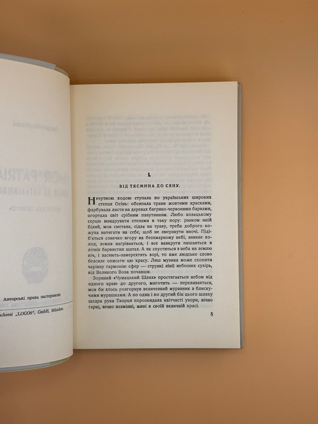 📖 Панас Феденко. Amor Patriae (Любов до Батьківщини): історична повість. — Мюнхен: Видавництво «Дніпрова Хвиля», 1962.