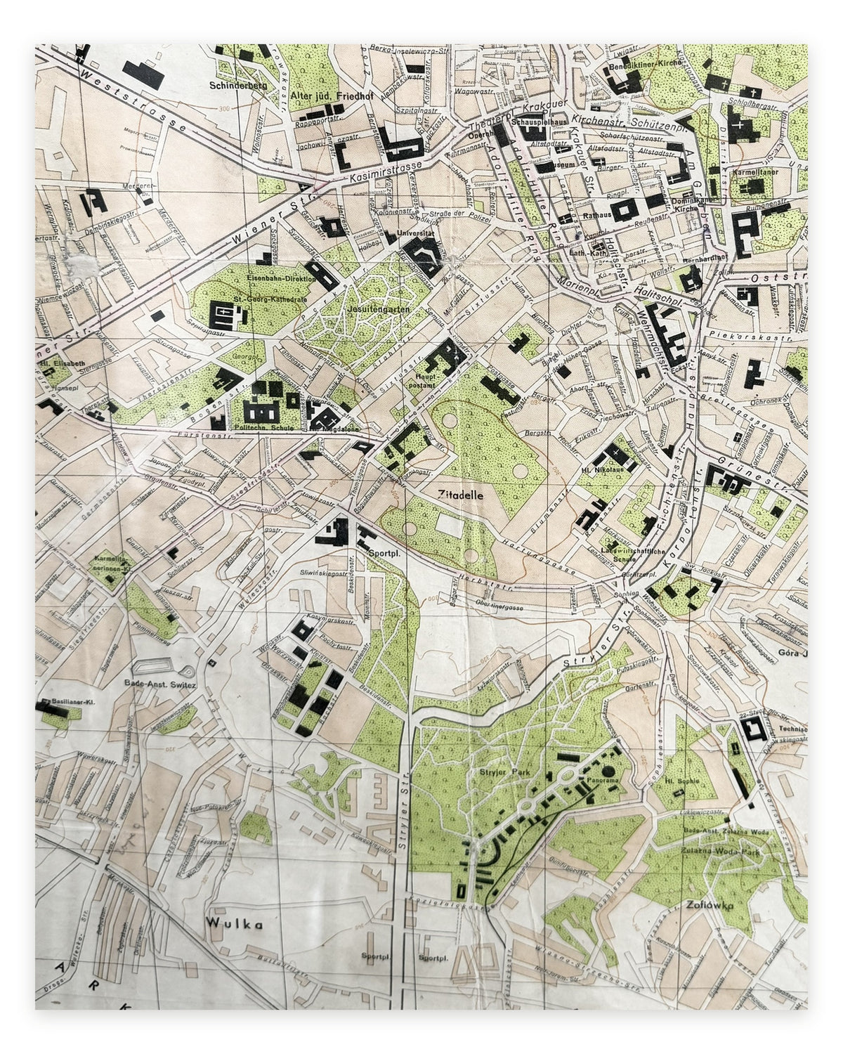 Lemberg: німецький військовий план Львова, 1:10 000. Львів, [1942–1944]