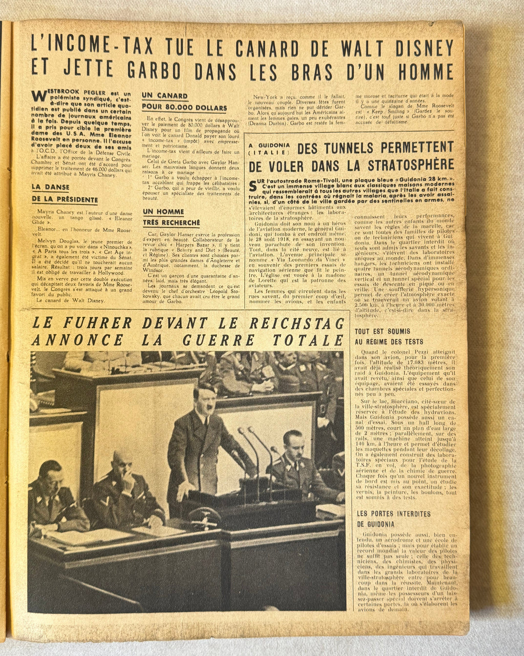 La Semaine: le grand hebdomadaire illustré français. Париж, 1942