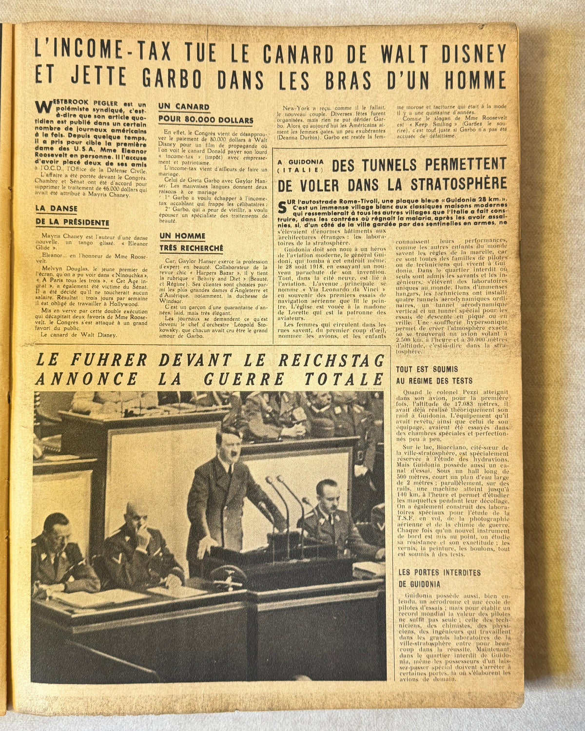 La Semaine: le grand hebdomadaire illustré français. Париж, 1942