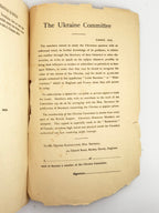 Федорчук Ярослав. Memorandum on the Ukrainian Question in its National Aspect. Лондон, 1914