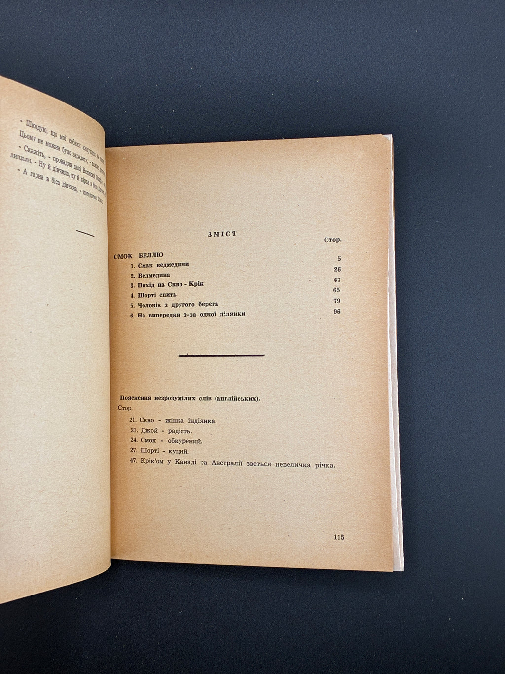 ДЖЕК ЛОНДОН. СМОК БЕЛЛЮ — Німеччина: Видавництво «Дніпро», 1948. — 116 с.; 16,5 × 12 × 0,5 см.