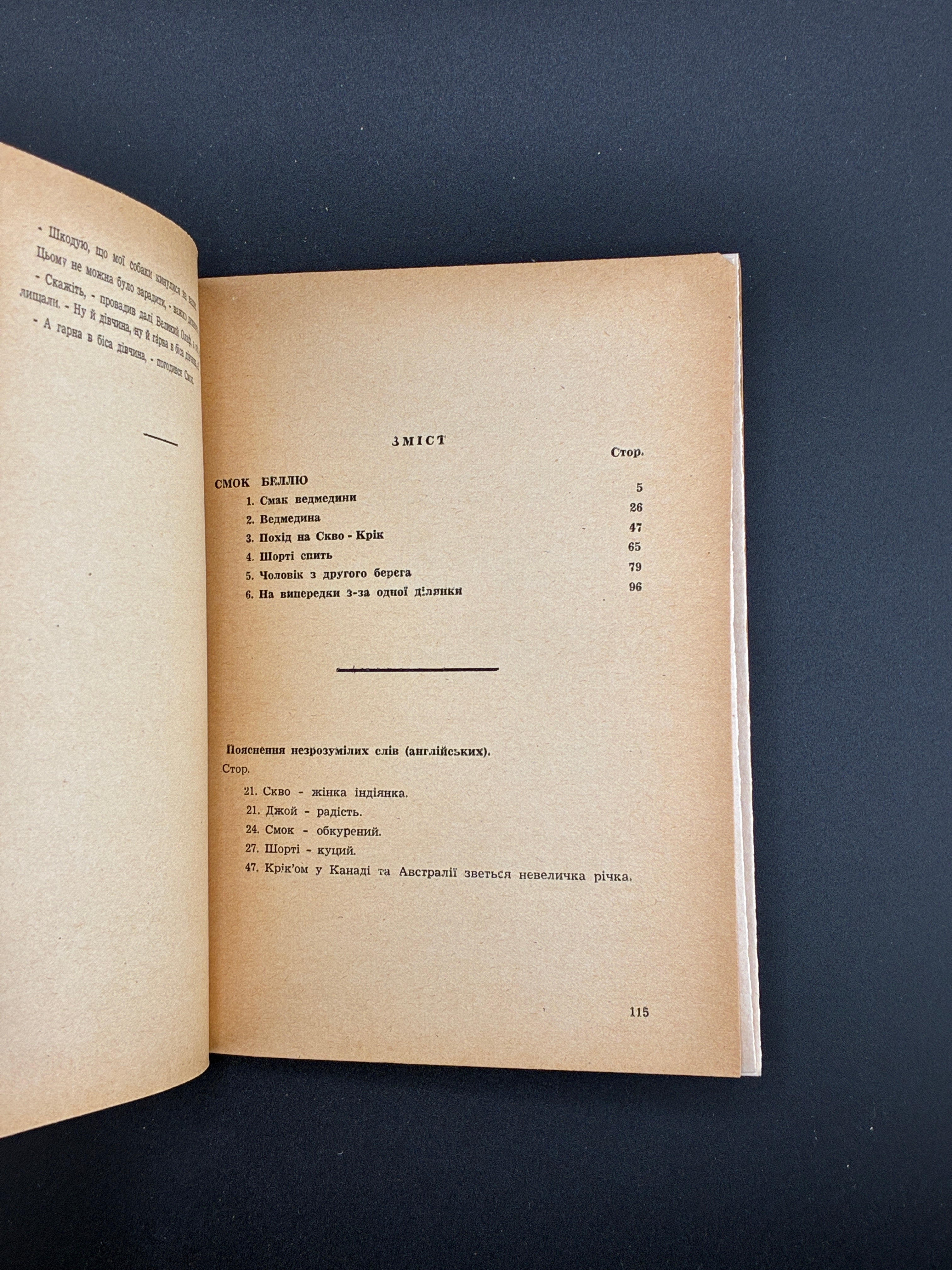 ДЖЕК ЛОНДОН. СМОК БЕЛЛЮ — Німеччина: Видавництво «Дніпро», 1948. — 116 с.; 16,5 × 12 × 0,5 см.