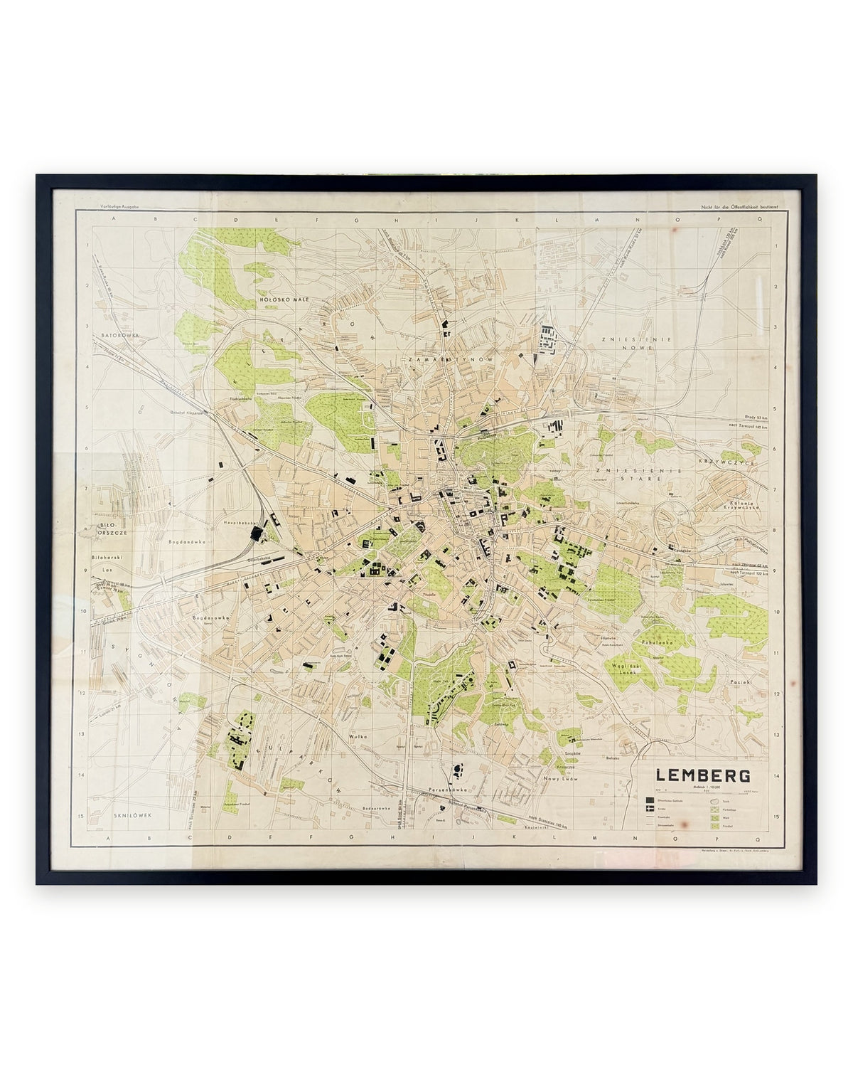 Lemberg: німецький військовий план Львова, 1:10 000. Львів, [1942–1944]