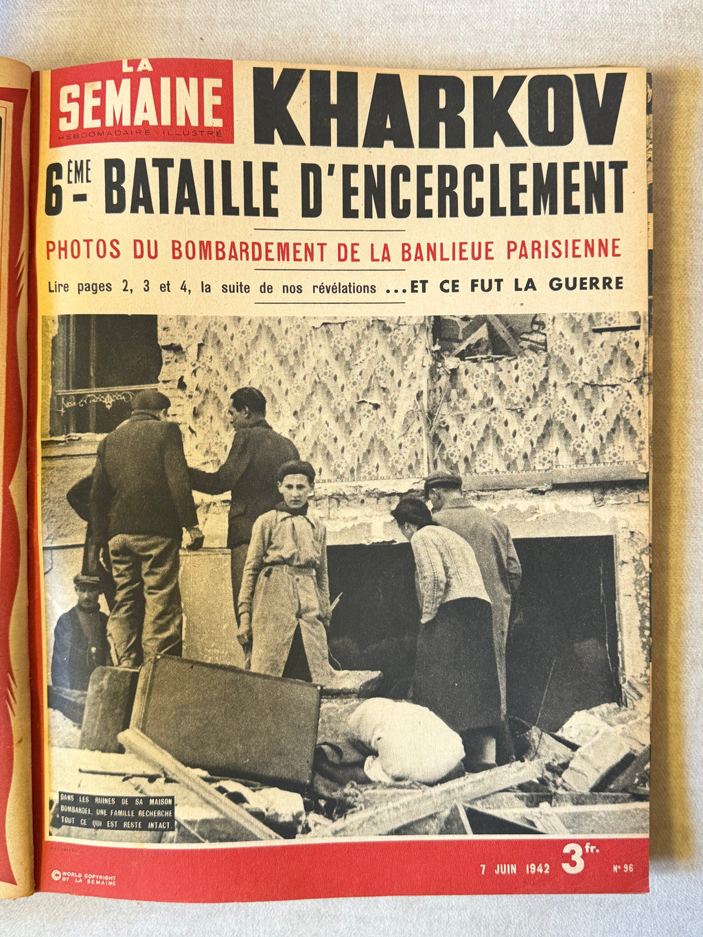 LA SEMAINE: LE GRAND HEBDOMADAIRE ILLUSTRÉ FRANÇAIS. 1942