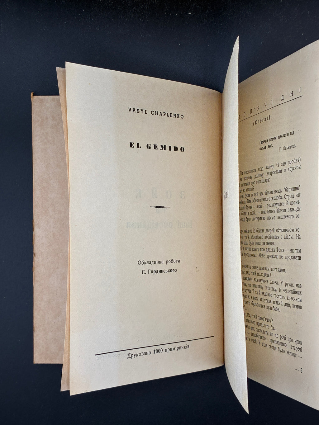 ЧАПЛЕНКО В. ЗОЙК ТА ІНШІ ОПОВІДАННЯ. — Буенос-Айрес: «Перемога», 1957. — 168 c. — 19,2 × 13,8 × 1,4 см.