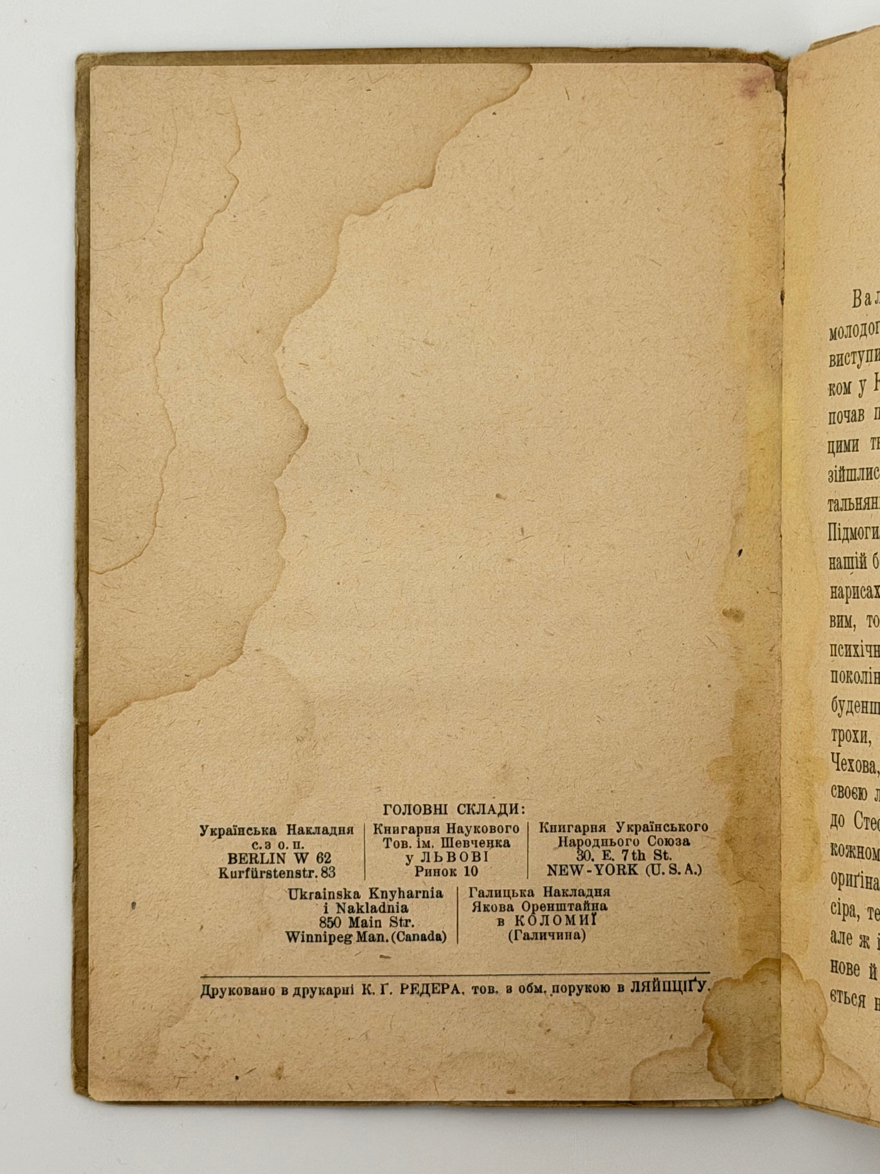В ЕПІДЕМІЧНОМУ БАРАЦІ: НАРИС. 1922 ПІДМОГИЛЬНИЙ ВАЛЕР’ЯН