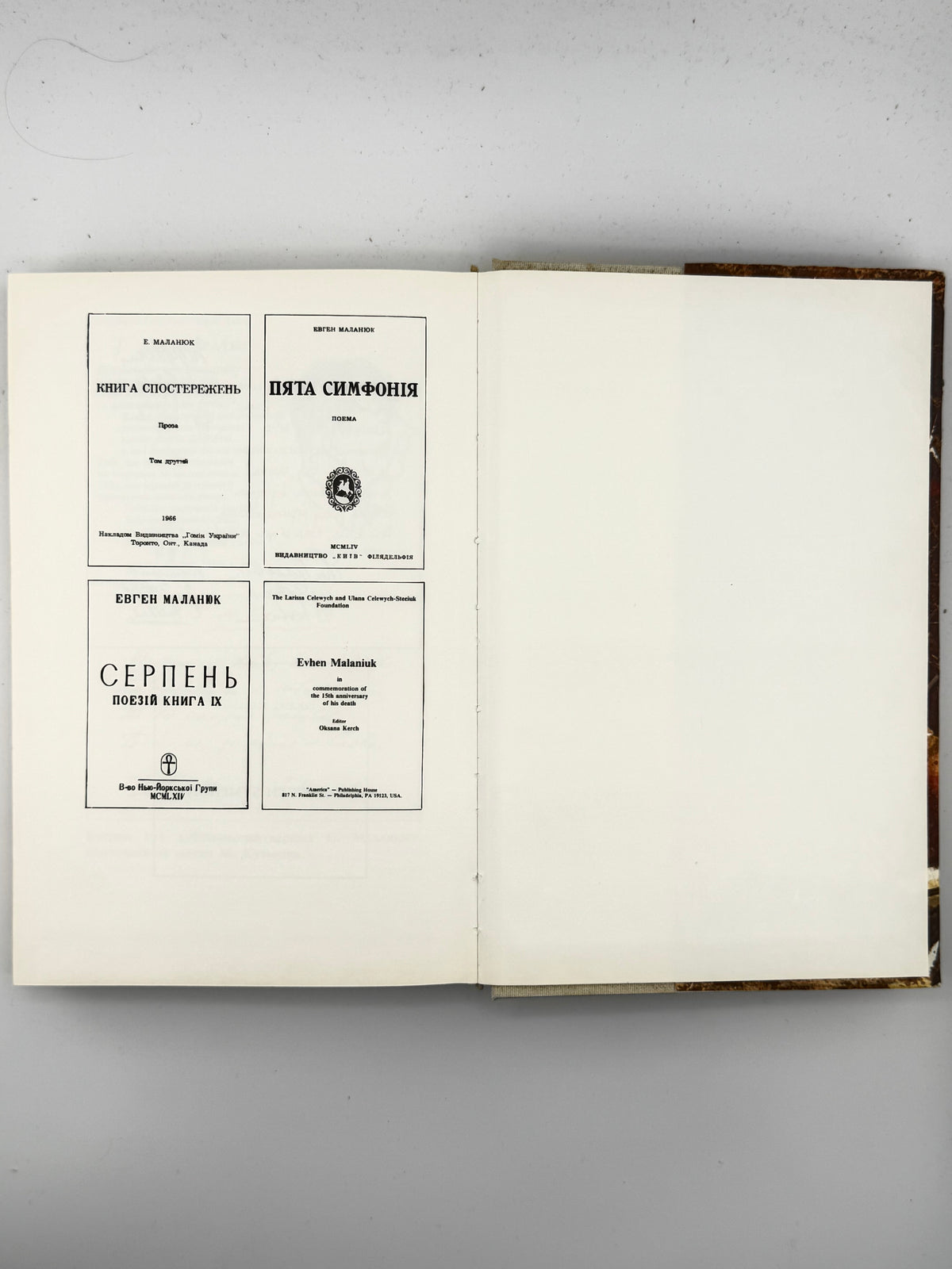Маланюк Євген. Земна Мадонна: вибране. Братислава; Пряшів; Лондон, 1991
