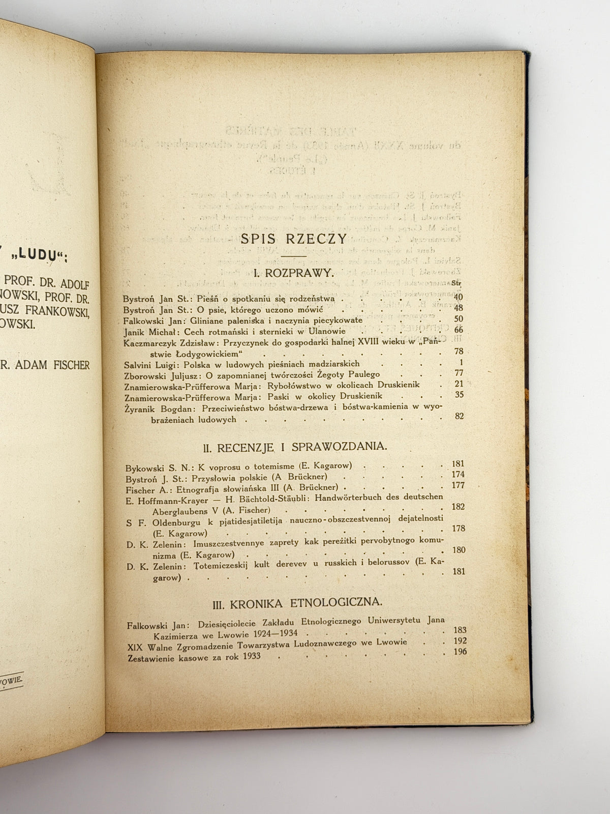 Lud: organ Polskiego Towarzystwa Ludoznawczego. T. XXXII. Львів, 1933