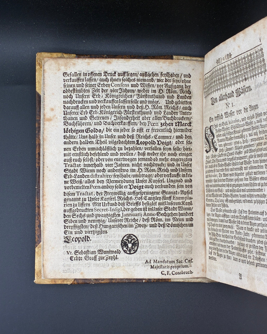 Granat-Apffel des Christlichen Samaritans: збірник лікарських рецептів. Відень; Ґрац, 1697