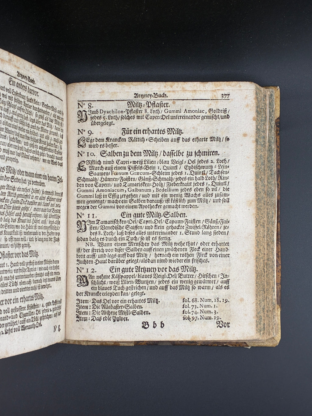 Шість книг обраних лікарів. З більш ніж 1800 рецептами ліків. Widmannstetterische Herben, 1697