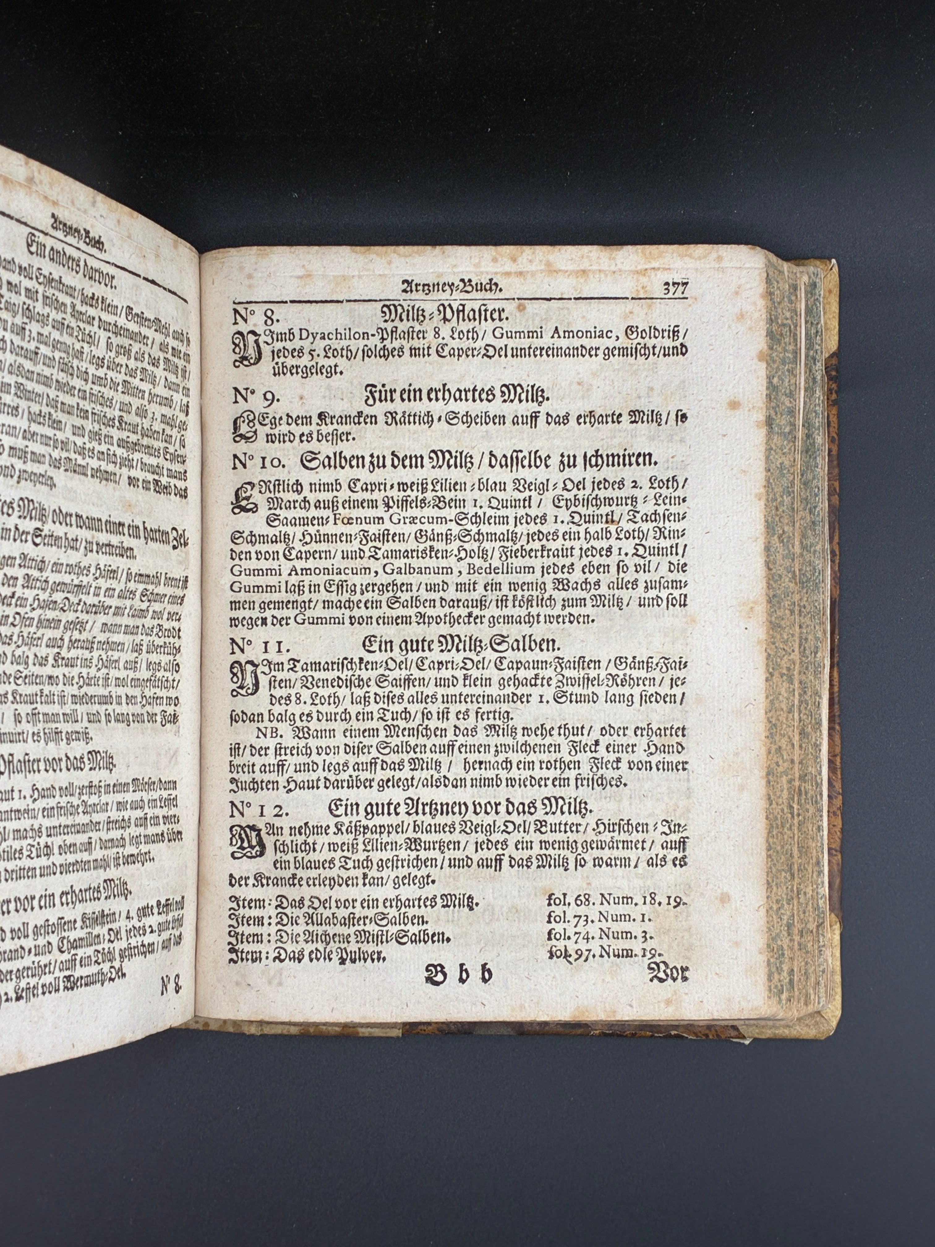Шість книг обраних лікарів. З більш ніж 1800 рецептами ліків. Widmannstetterische Herben, 1697