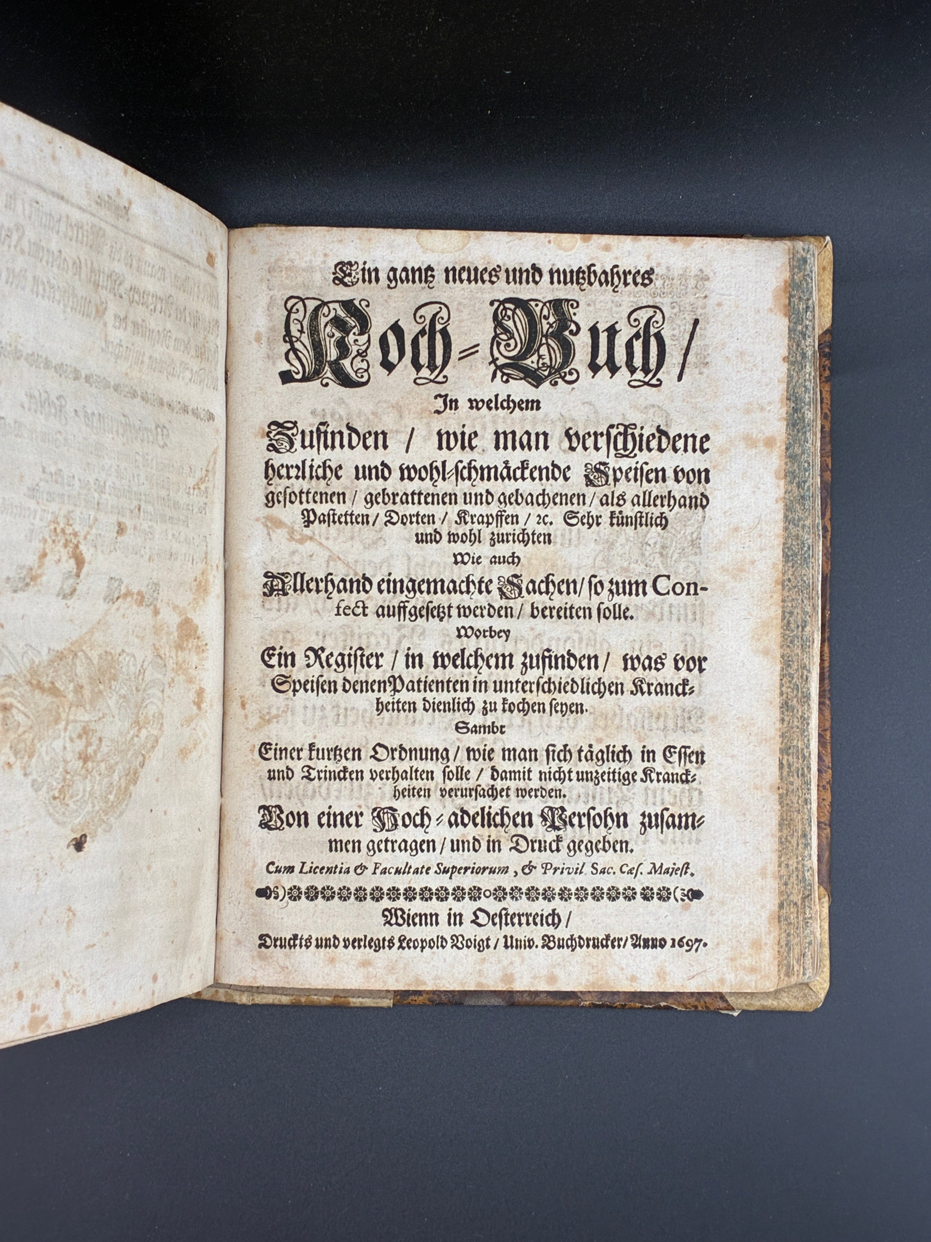 Шість книг обраних лікарів. З більш ніж 1800 рецептами ліків. Widmannstetterische Herben, 1697