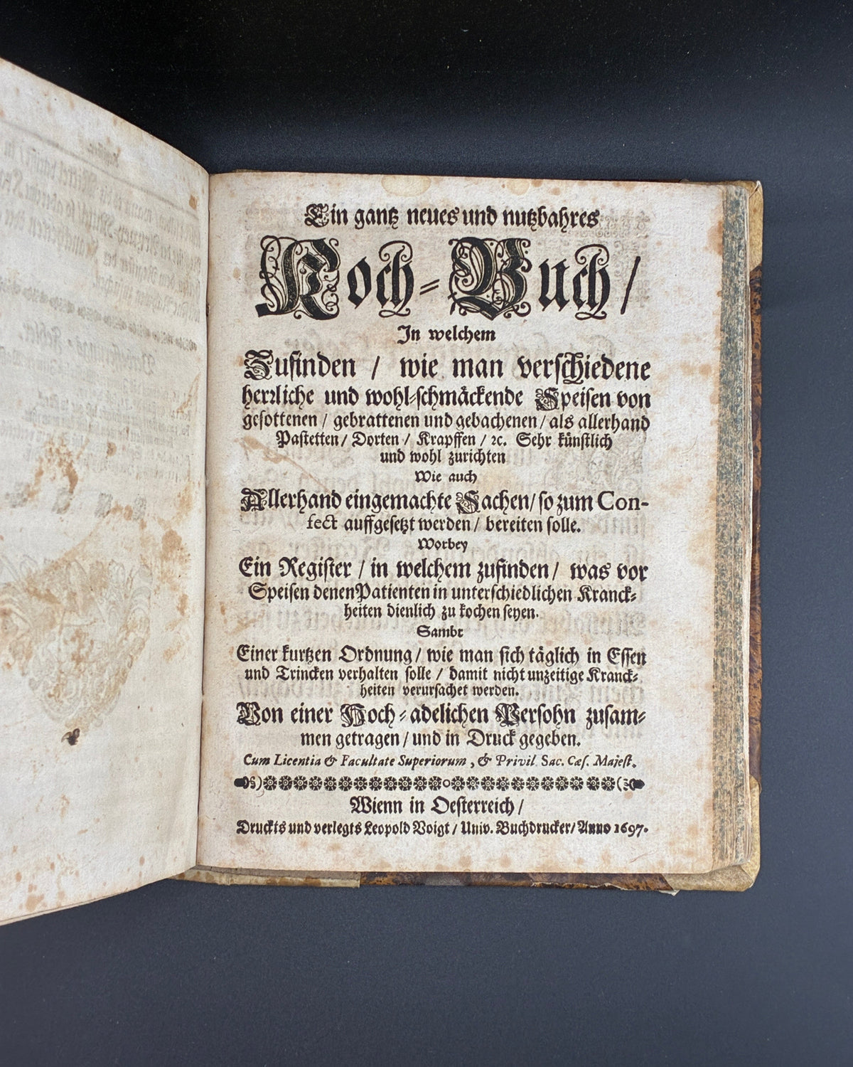 Granat-Apffel des Christlichen Samaritans: збірник лікарських рецептів. Відень; Ґрац, 1697