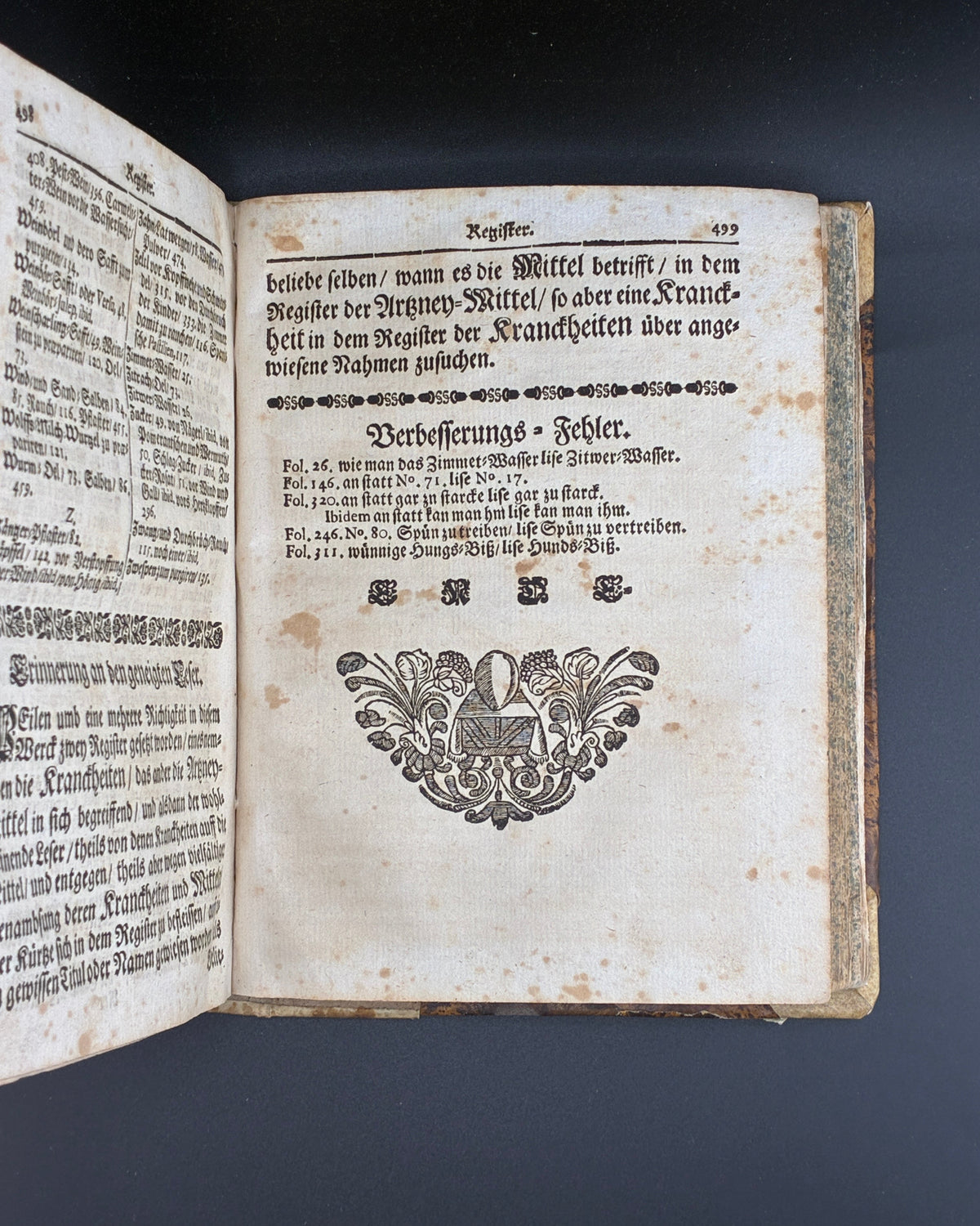 Granat-Apffel des Christlichen Samaritans: збірник лікарських рецептів. Відень; Ґрац, 1697