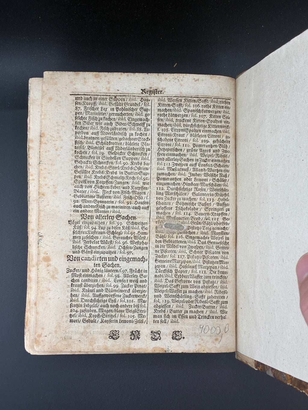 Шість книг обраних лікарів. З більш ніж 1800 рецептами ліків. Widmannstetterische Herben, 1697