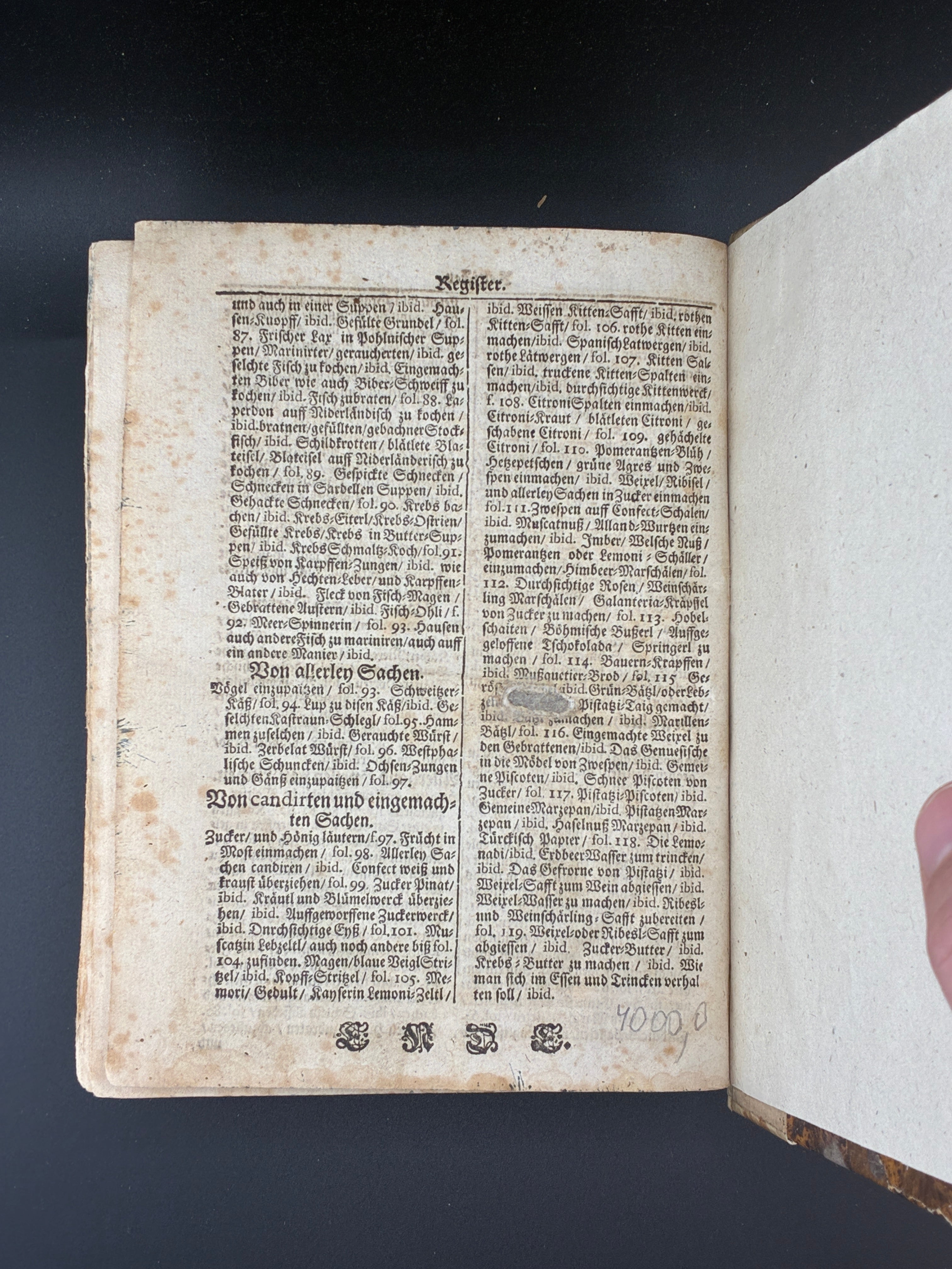 Шість книг обраних лікарів. З більш ніж 1800 рецептами ліків. Widmannstetterische Herben, 1697