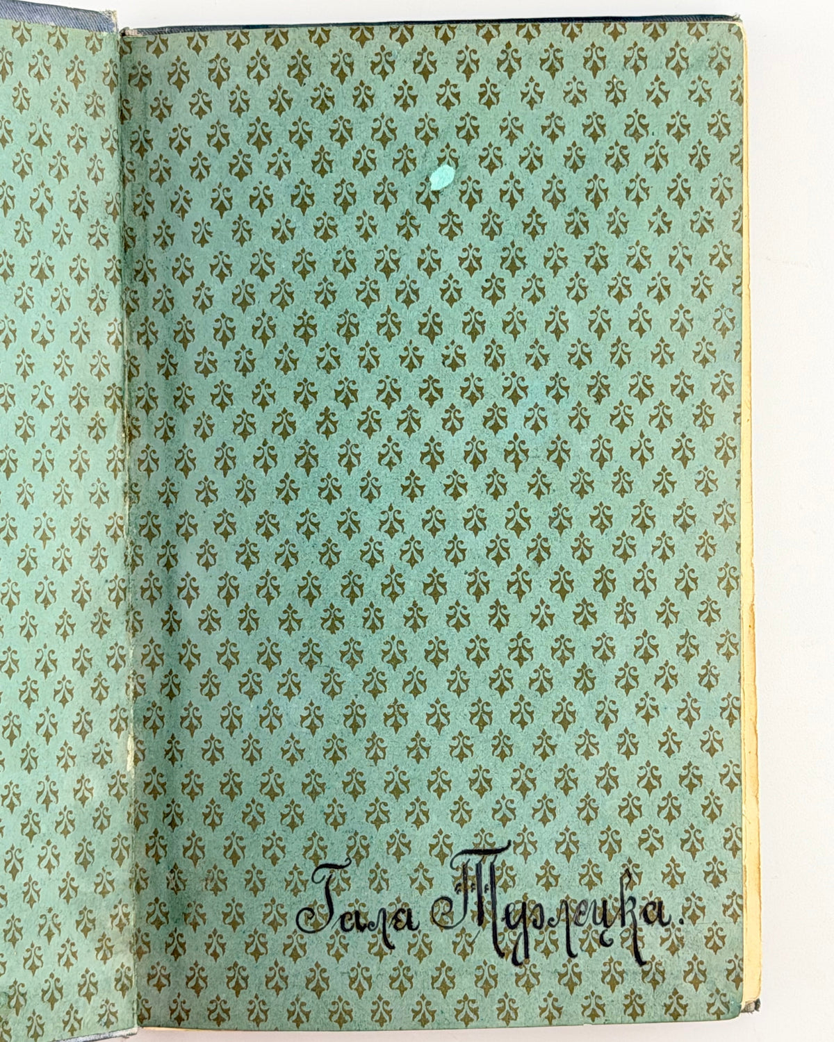Лепкий. Оповіданя, Львів 1901 — форзац із написом «Гала Турлецка»