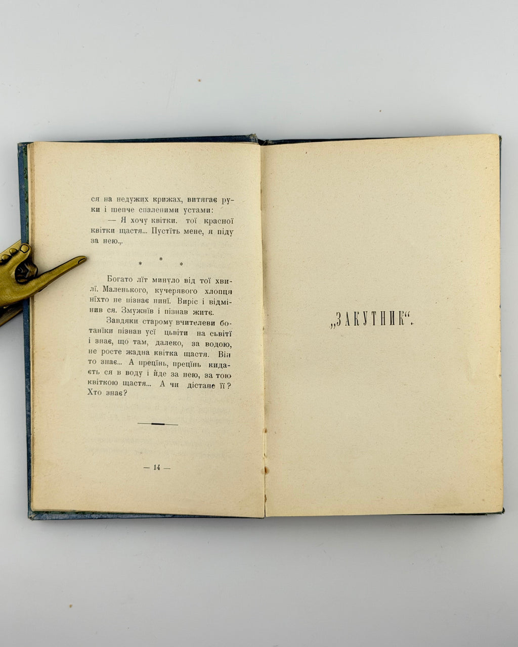 Лепкий. Оповіданя, Львів 1901 — шмуцтитул «Закутник»