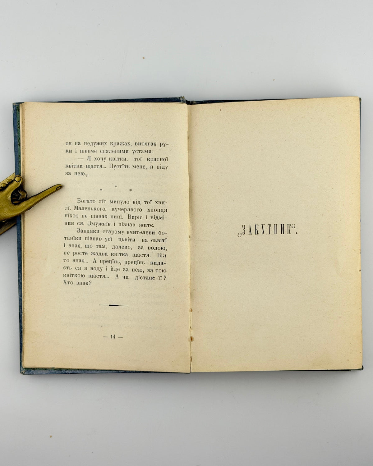 Лепкий. Оповіданя, Львів 1901 — шмуцтитул «Закутник»