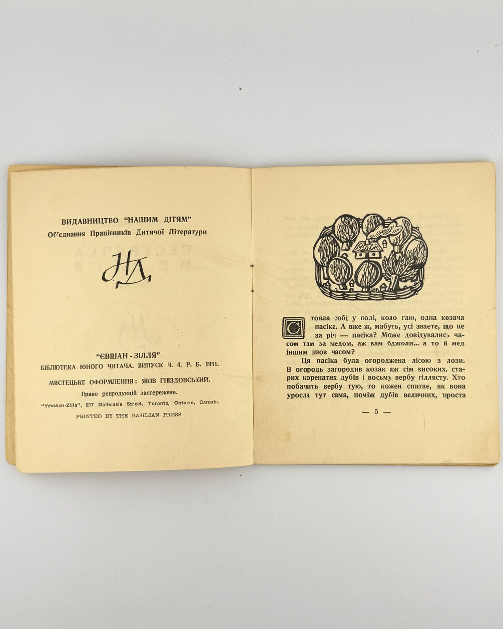 Вихідні дані й дереворит