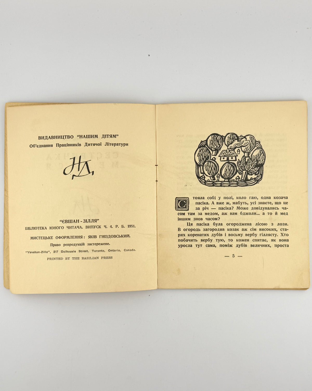 Вихідні дані й дереворит