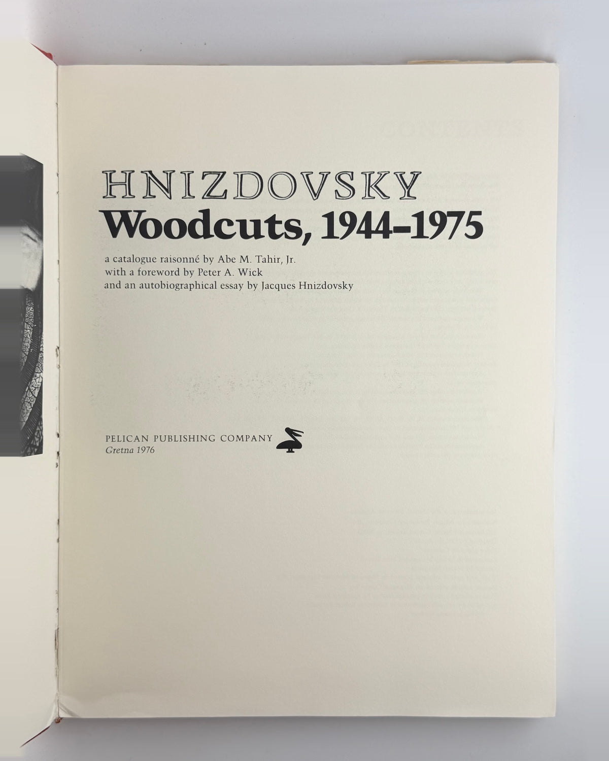Tahir. Hnizdovsky: Woodcuts, 1944-1975