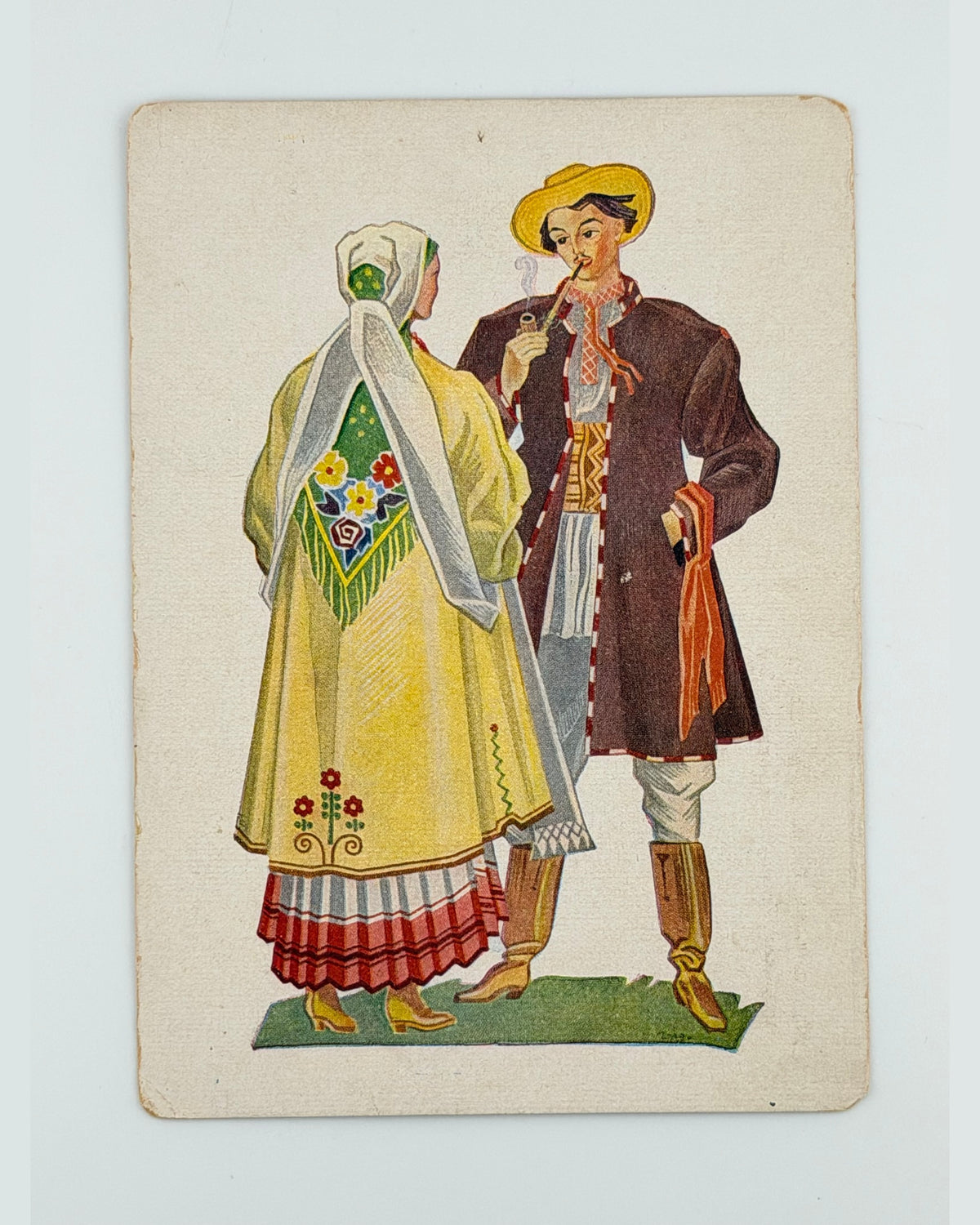 Святослав Гординський, «Краса Журавенщини» — листівка, лицьовий бік