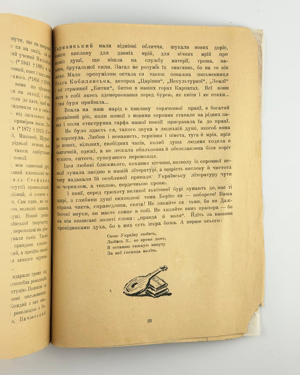 Лепкий. Чим жива українська література, Вецляр 1918